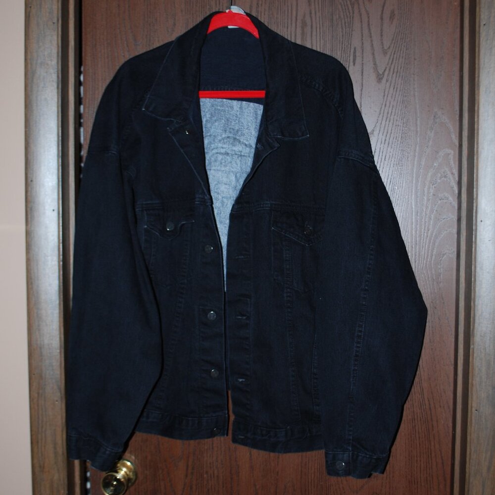 Black Denim "Mountaineer" Casino Jacket - Made in the USA - XXL
